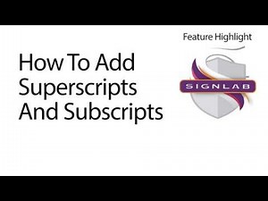 How To Add Superscripts And Subscripts