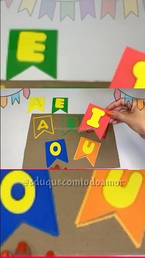 Pareamento As Vogais | Festa Junina #alfabetização #festajunina