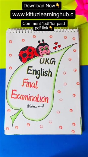 Renu Bala on Instagram: "📘✨ UKG English Final Exam Practice ✨📘 Help your child prepare confidently for exams with this child-friendly English question paper 💯 ✔️ Alphabet & phonics based questions ✔️ Picture reading & word recognition ✔️ Tracing & writing practice ✔️ Exam-pattern based ✔️ Perfect for UKG kids 💬 Comment “PDF” to get the paid PDF link 👇 #UKGEnglish #EnglishWorksheets #ExamPreparation #PreschoolLearning #HomeschoolParents KittuzLearningHub"