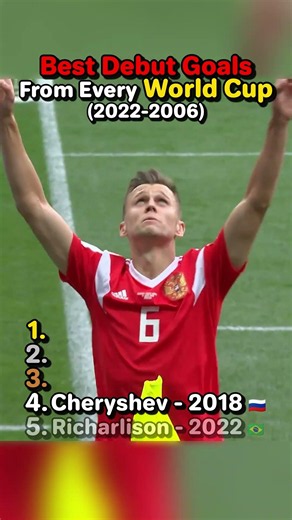 The Most Insane Debut Goals in World Cup History🤯🔥