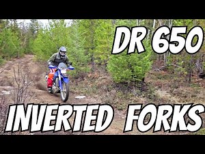 DR 650 Suspension Upgrade EP1: How to Mount Inverted Forks / YZ450 Fork Swap.