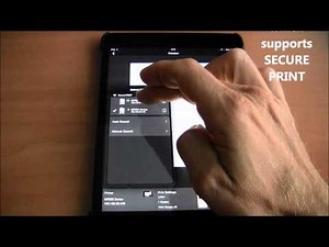 i-SENSYS Secure print from Mobile device with MF8580Cdw