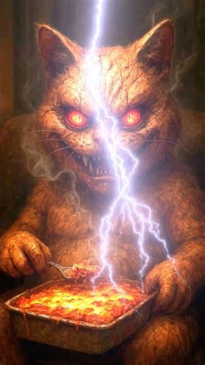 Garfield got possessed...😱 #horror #garfield