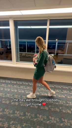 The day we brought our girl home. FULL VIDEO ON DELLA VLOGS YOUTUBE! ❤️🥹 #dellavlogs