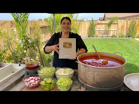 Pozole Rojo Con Carne De Puerco