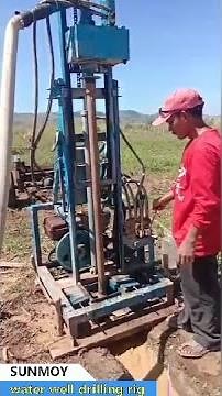 high efficiency portable water well drilling machine