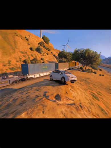 Toyota Car Stunt in GTA V | High-Speed Jump & Crash