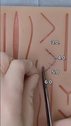 Suture size guide #medschool #dermatologist #surgeon