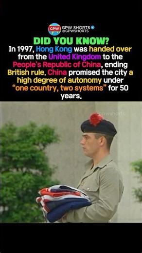 The British Owned This Colony Until 1997 #shorts #history