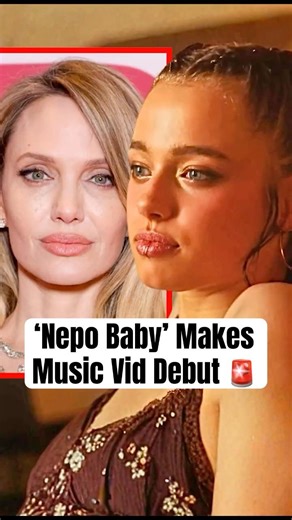 ‘Nepo Baby’ Makes Music Vid Debut #shorts #shilohjolie #angelinajolie