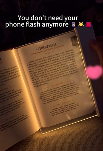 Rechargeable Book Light, Ultra-Thin LED Flat Panel Reading Light with 3 Color Modes & Timer, Dimmable Full-Page Lamp for Reading in Bed at Night – Fun Gift for Readers, Kids, Women, and Men #LEDLight #RechargeableBookLight #NightReading #GiftIdeas