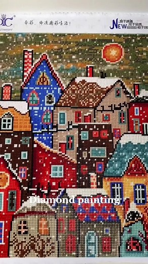 Diamond Painting Process: Create a Colorful Mosaic Artwork