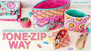 Psssst...sweet bountiful zippers, it's here! My new One-Zip class at Craftsy is now live! Use the link below to enroll in either of my classes by June 14, 2016 at 50% off and be entered in a giveaway to win free enrollment in another class of your choice. Hey, there's an optional kit available! Please share this post or tag a friend who needs some zipper confidence. More on the blog tomorrow! xoxo http://www.craftsy.com/ext/JoanHawley_AnyClassGiveaway #LazyGirlOneZip #SweetpeaPods #FobioKeyFob #