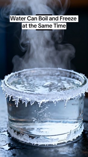 Water reaches a rare state called the triple point when temperature and pressure align perfectly. At this moment, water exists as a solid, liquid, and gas all at once. This balance forms because the molecules can shift among the three states without one fully dominating. The triple point occurs at zero point zero one degrees Celsius and a pressure of six hundred eleven point six five seven pascals. These conditions must remain extremely stable because even a small change disrupts the balance. Wh