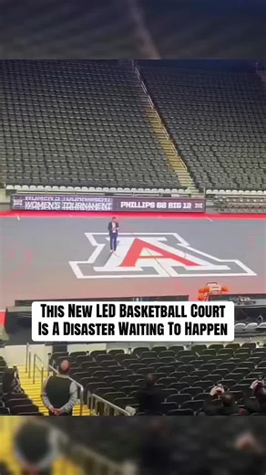 Big 12 Unveils LED Glass Court for Tournaments in Kansas City 🤦‍♂️ #collegebasketball #espn #fyp