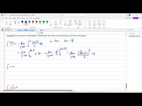 Improper Integrals Type I