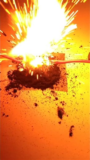 Graphite power catches fire