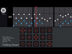 Falling Down (Undertale) Sky Piano