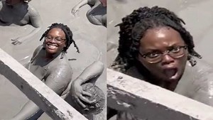 Must’ve Been Holding That In All Day: When The Mud Bath Exposes You While Taking A Pic! [4 Sec]