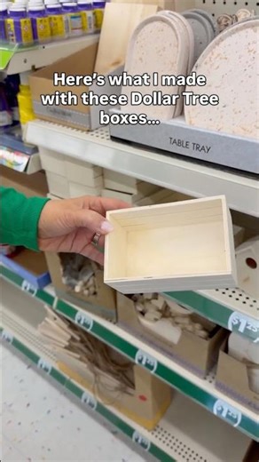 Let’s DIY these Dollar Tree wood boxes #dollartreediy