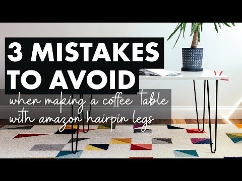 How to Make a Hairpin Leg Coffee Table