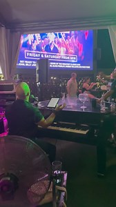 In Darwin throwing a glass is a sign of affection (not recommended). Love you too bro ❤️ But seriously, he was actually having a really good time and might have just got worked up a bit too much and wanted to test the aerodynamics of the glass. | Matt Ganim (Piano Man)