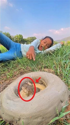 Survival Skills SMART Idea and USEFUL Crazy Frog Trap 🐸 #bushcraft #camping #outdoors #usefulpart37