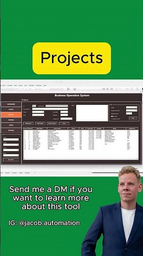 I Built a Full Business Operating System in Excel (Client + Projects + Invoices)