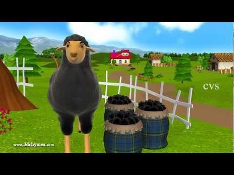 Baa Baa Black Sheep - 3D Animation English Nursery Rhyme for children with lyrics
