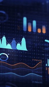 Dynamic Stock Market Data Visualization Blue 库存影片视频（100% 免版税）3528214331 | Shutterstock