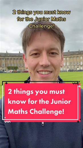 2 Things You Must Know for the Junior Maths Challenge!