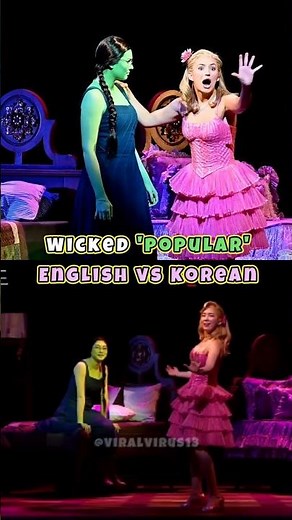 Wicked Broadway POPULAR English vs Korean