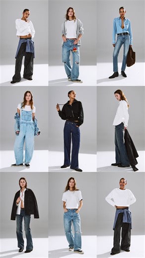 The denim edit. A range of light blues and dark rinses. Baggy fits and slim cuts. Every new way you want to wear denim — here. Link in bio to shop. | Gap