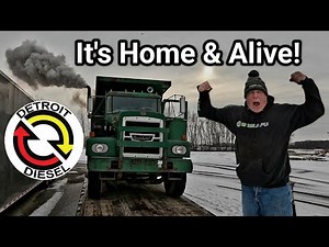 Unloading The Brockway. 1st Cold Start Home