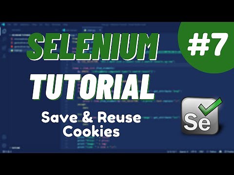 Python Selenium Tutorial #7 - Save & Reuse Cookies