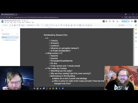 Worldbuilding Stream 6: Putting it Into Practice