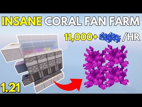BEST CORAL FAN Farm for Minecraft Bedrock 1.21+