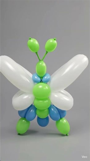 Balloon Butterfly comes to life. #balloonart #balloonsculpture