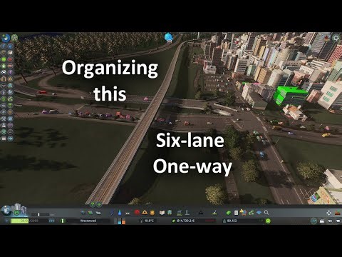 Renovating this road and intersection. Part 2. Building lanes for the one way