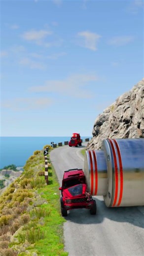 Insane Cliff Road Challenge – Monster Truck Crash!