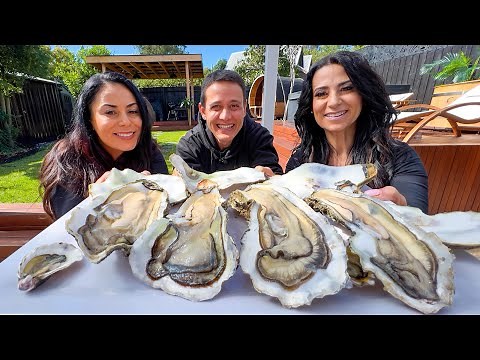 Head-Sized OYSTERS!! Aussie BBQ Surf & Turf w/ The Grill Sisters!!