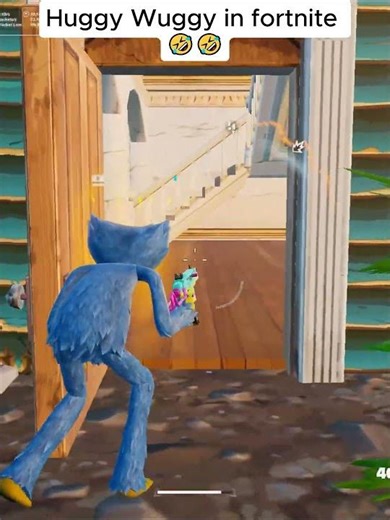 Huggy Wuggy in fortnite 🤣🤣 #fortnite #nobatidao