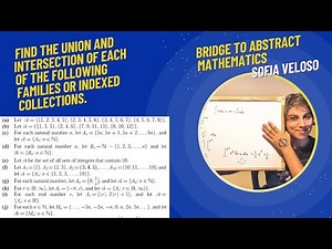 2.3.1 - Find the union and intersection of each of the following families or indexed collections