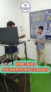 🔥🔥RIMC AIR 1 FOUNDATIONS CLASSES || BEST RIMC COACHING ||#foundationsclasses #rimcpreparation