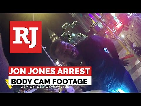 Body Cam Footage of UFC fighter Jon Jones' arrest in Las Vegas