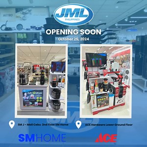 🎉 JML is Now in JMallCebu! 🎉 We're thrilled to announce the grand opening of our new store at JMall Cebu on October 25! 🛒 Explore innovative products that make everyday life easier and better. From kitchen gadgets to home essentials, we've got something for everyone! You may find JML products at SM Home and ACE Hardware. 📍 Location: SM Home, 2nd Floor and Ace Hardware Lower Ground Floor 📅 Opening Date: October 25, 2024 #JMLPH #StoreOpening #CebuEvents #InnovativeLiving #homeessentials | JML