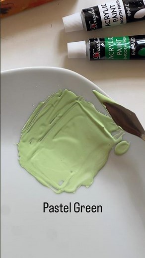 How To Make The Perfect Pastel Green With Acrylic Paint