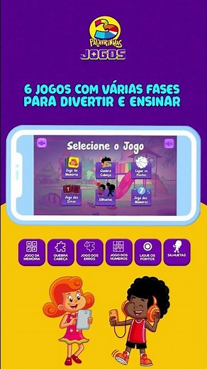 Chegaram os Jogos Educativos do 3 Palavrinhas! Gratuito! #shorts