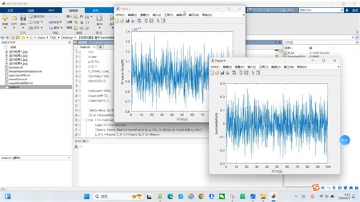 【风浪仿真】基于matlab船舶波浪载荷联合作用下的运动仿真【含Matlab源码 7476期】