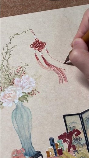 #chinesestyle #drawing #drawingvideo #国画 🩷